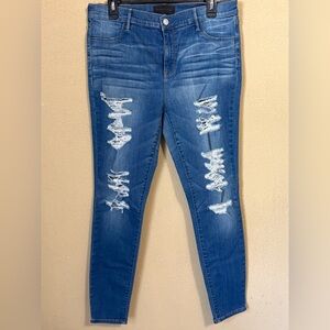 Kendall & Kylie Ripped Blue Skinny Jeans